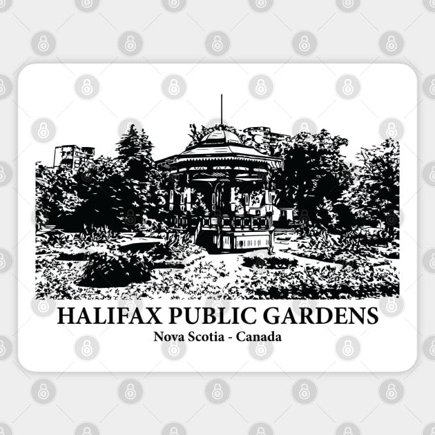 Halifax Public Gardens - Nova Scotia Magnet by Lakeric